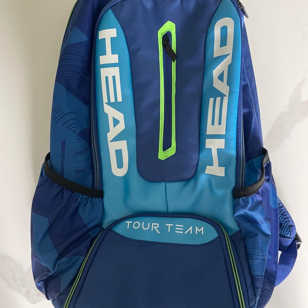 blue tennis bag